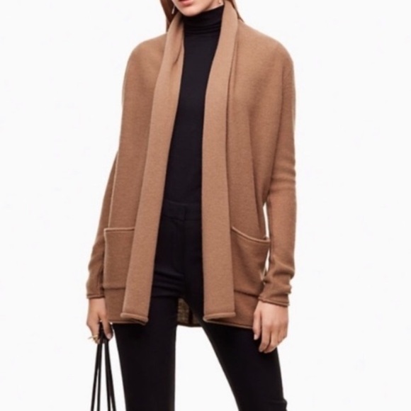 Babaton Beekman Wool Cashmere Caramel open Cardigan size‎ XS - Picture 1 of 11